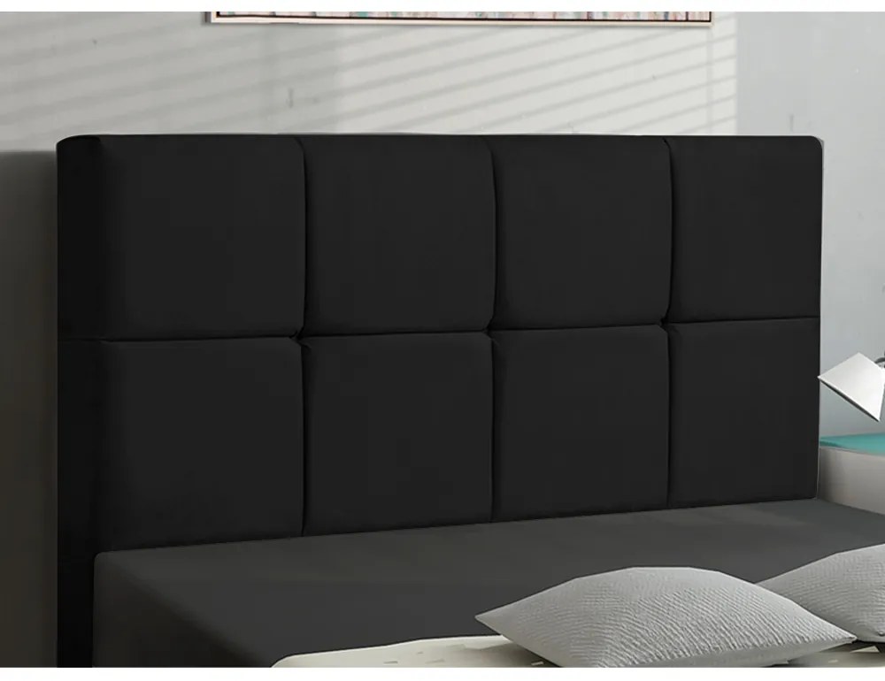 Cabeceira Roma para Cama Box Queen 160 cm Suede I02 - D'Rossi - Preto