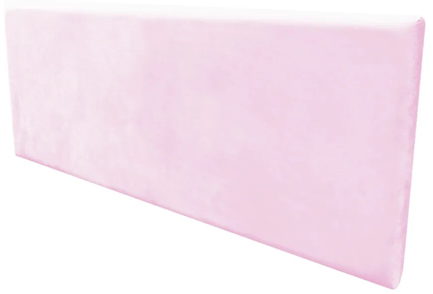 Cabeceira Painel Clean para Cama Box Solteiro 90 cm Suede M11 - D'Rossi - Rosa Bebê