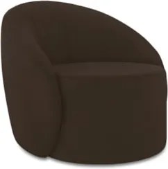 Sofá 2 Lugares 140cm Wendi e Poltrona Steve Suede Marrom I01 - Mpozen