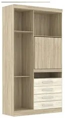 Guarda Roupa Modulado 3 Portas com Painel Para TV 194 Master Avelã Rús