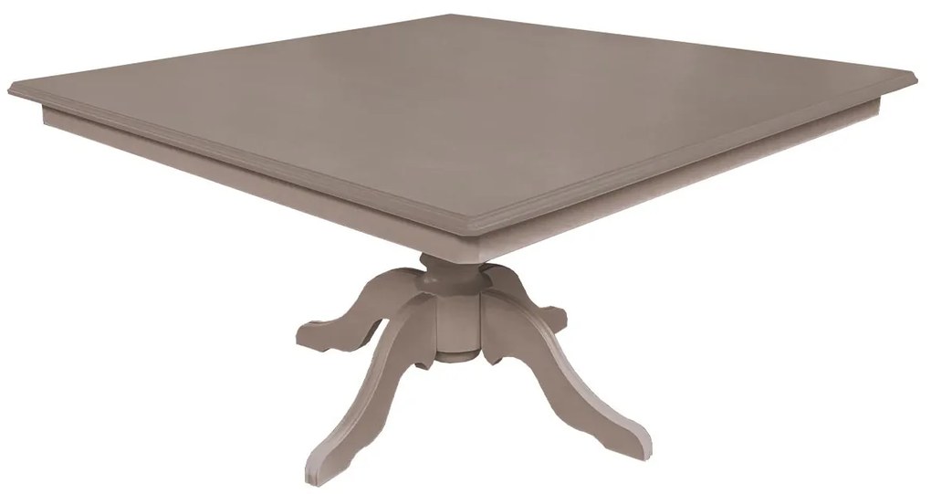 Mesa de Jantar Clássica Quadrada Altesse - 8 Lugares - 1,5m - Fendi Nouveau Provençal Kleiner