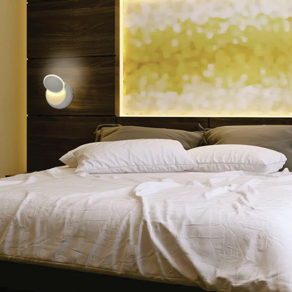 Arandela Moon Ø14Cm Led 5W 3000K Bivolt / Preto |S&l Iluminação 2004/1... (Preto)