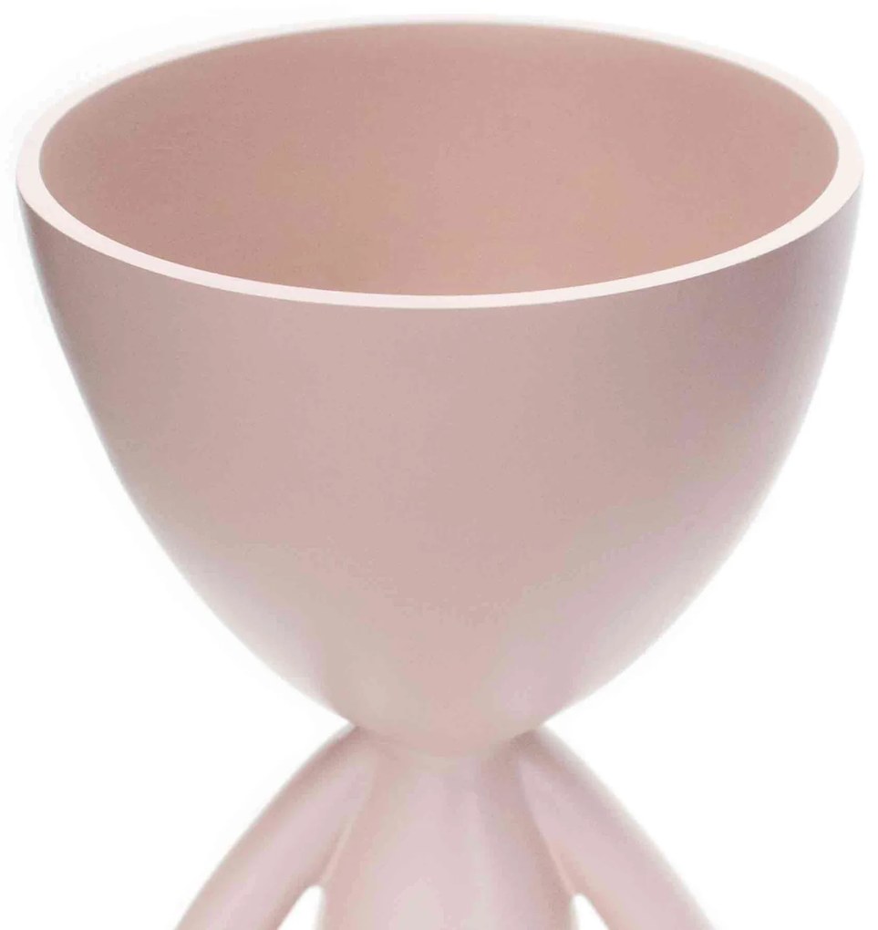 Vaso Decorativo Bob Robert Plant Sentando Em Poliresina Rosa 18x10x10 Cm - D'Rossi