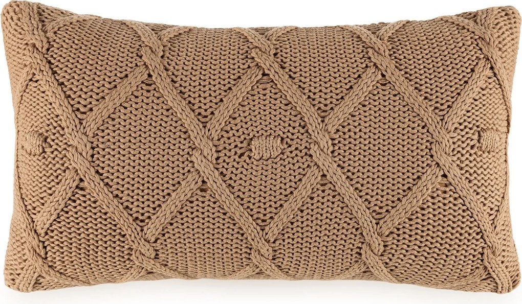 Almofada c/ Enchimento Trussardi 100% Algodão Serenza - Mandorle  40 x 40