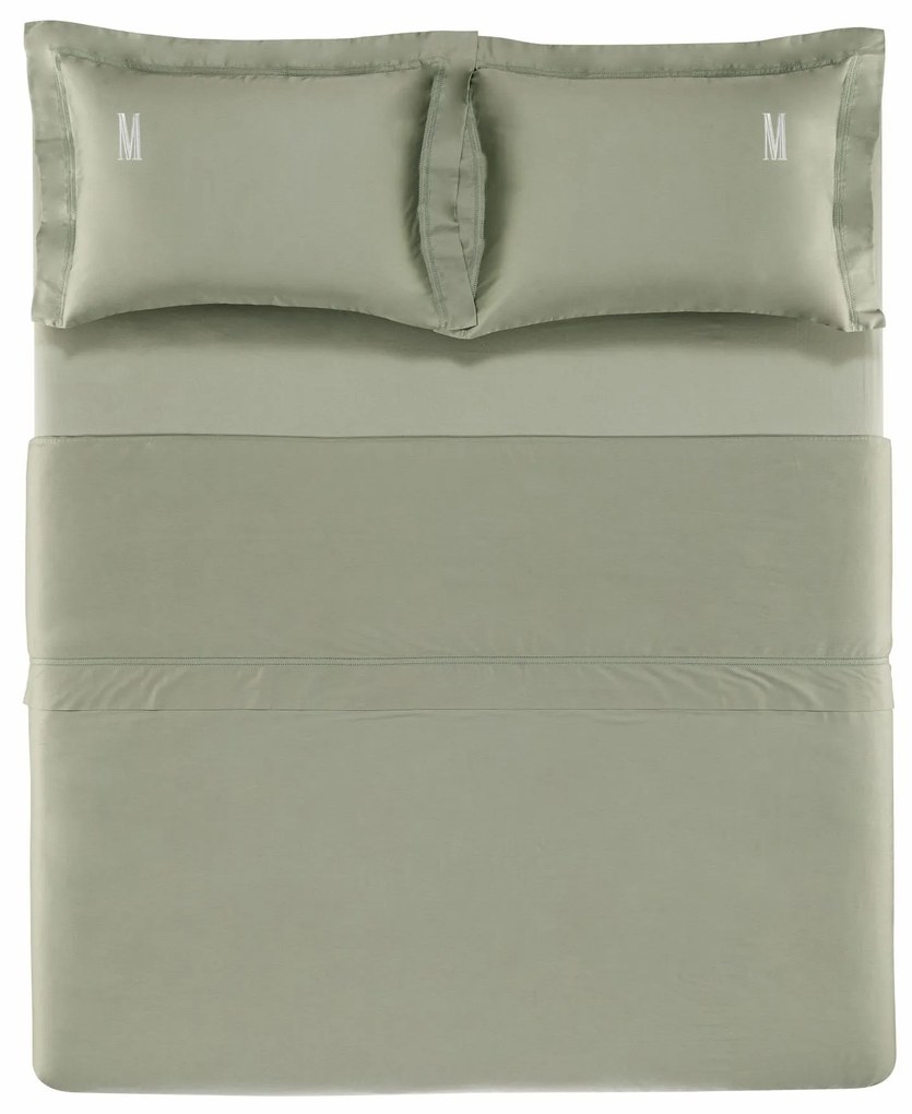 Jogo de Cama Trussardi 300 Fios Cetim 100% Algodão Egípcio Galieno - King - Pistacchio King - Pistacchio