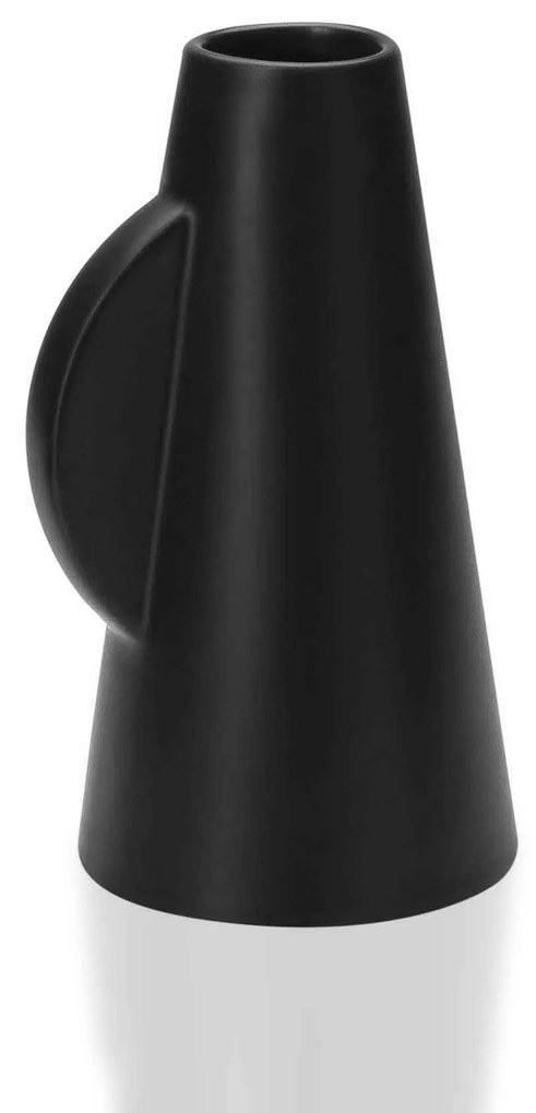 Vaso Decorativo Em Cerâmica Preto 15x14 Cm - D'Rossi