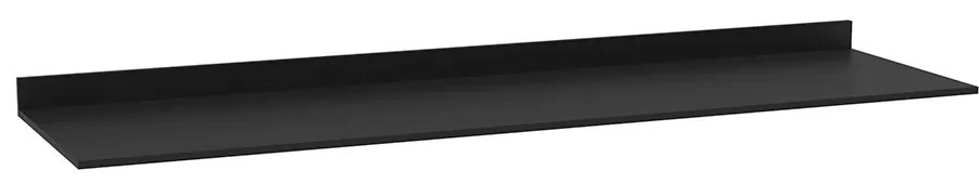 Tampo para Balcão de Cozinha com Rodapé Torfi 180cm MDP/BP Preto G96 - Gran Belo