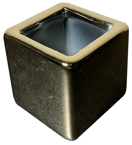 Vaso em Cerâmica Dourado 4,5cm - D'Rossi