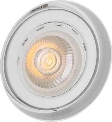 Plafon De Embutir Alumínio Branco Ø13,5cm No Frame Ii