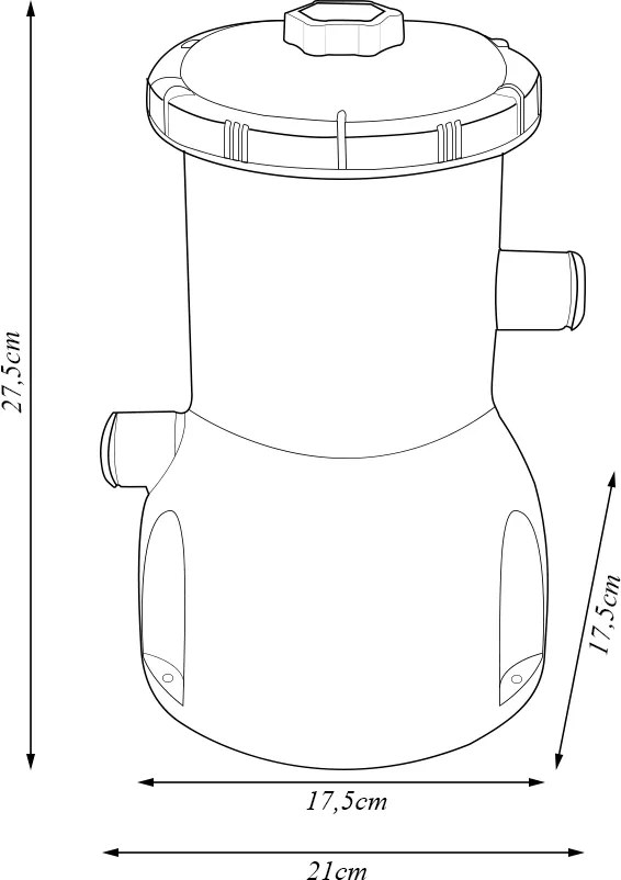 Filtro Acquablue 2006L/h Plástico 110V Cinza G31 - Gran Belo