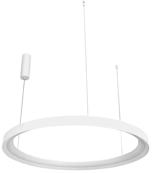 Pendente Led Metal Alumínio 48w 3000k Giro - BRANCO