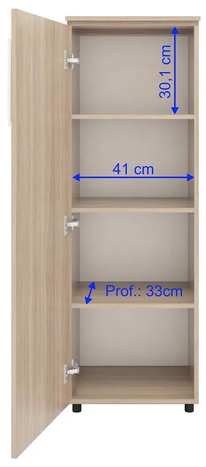 Armário Estante Multiuso Porta Prateleiras Marrom Montana