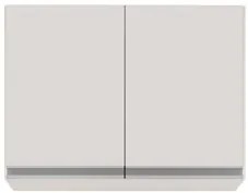Armário Aéreo 80cm 2 Portas Califórnia Branco - Lumil Móveis