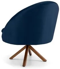 Kit 2 Poltronas Decorativas Giratórias Base Giromad Madeira Rafa C-304