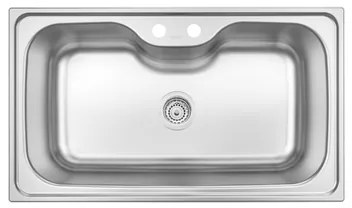 Cuba de Sobrepor Tramontina Morgana Maxi 86x50 cm em Aço Inox Acetinado Outlet