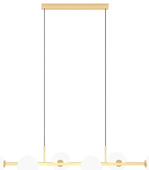 Pendente Aluminio Vidro Orbit 105X26,5Cm - DOURADO
