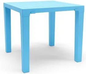 Mesa Niala Quadrada Azul Celeste 80cm em Polipropileno Plaxmetal