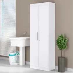 Armário Multiuso Lavanderia 60cm Lorandel Branco A15 - Mpozenato