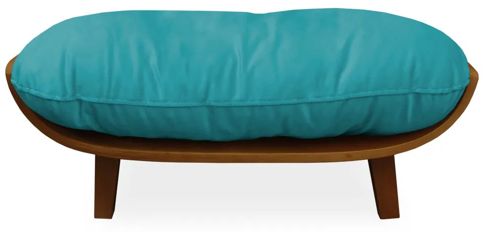 Cama Pet Costela para Cães e Gatos Almofadada Suede Azul Tiffany