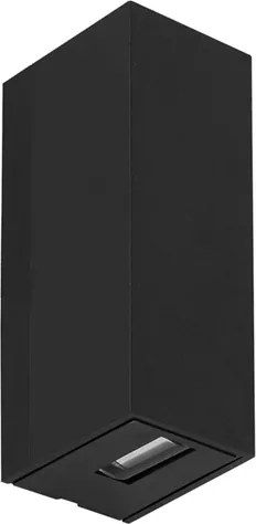 Arandela Led Abs 5w 3000k Ip65 2 Fachos Flux - PRETO