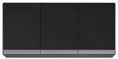 Armário de Cozinha Modulado de Canto 7 Peças CP21 com Pia Inox Preto -