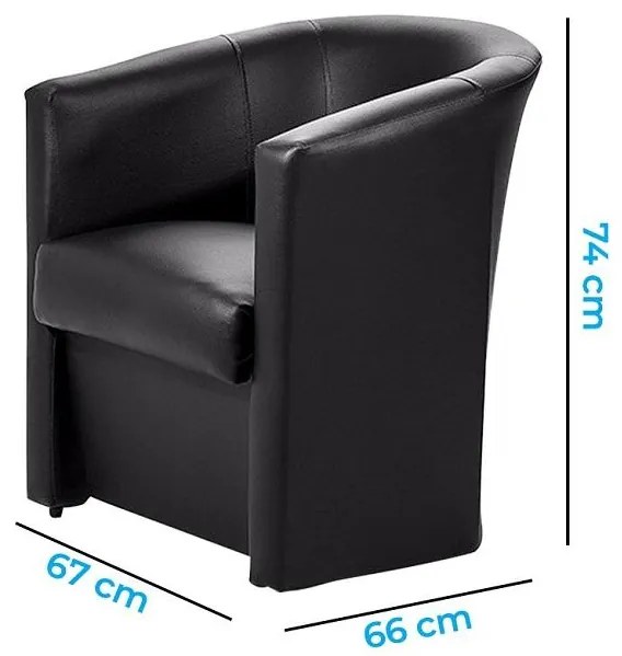 KIT 2 Poltronas Cadeira Ferradura Salão Beleza Espera Preto