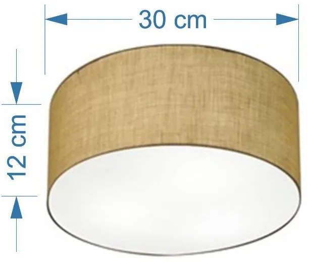 Plafon Para Banheiro Cilíndrico SB-3010 Cúpula Cor Palha