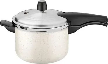 Panela de Pressão Tramontina Vancouver Effect em Alumínio Starflon Max Bege 20 cm 4,5 L
