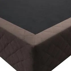 Base Box para Cama Casal King 192x203cm Bipartido Liz S05 Suede Bordad