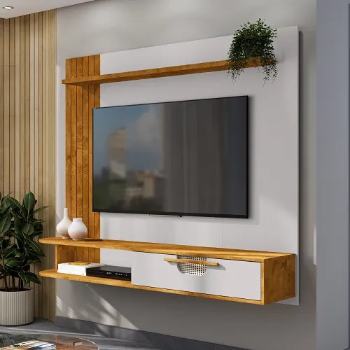 Painel Jeri Naturalle/Off White – Bechara Móveis