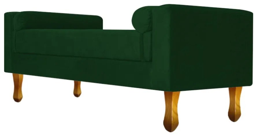 Recamier Félix King Size 195cm Suede Verde - ADJ Decor