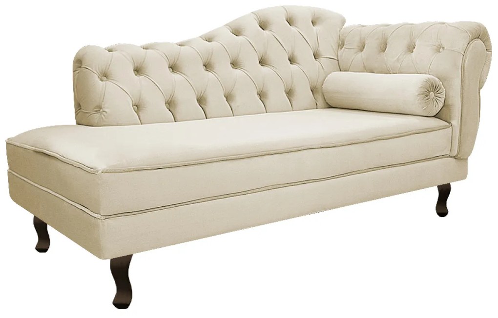 Kit Diva Recamier Diana 130cm Lado Esquerdo e 02 Poltronas Julia Suede - ADJ Decor