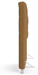 Cabeceira Casal Cama Box 140cm Cristal C16 Bouclê Mostarda - Mpozenato