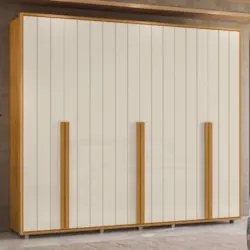 Guarda Roupa Casal 278cm Com 6 Portas Zac Off/Cinamomo Z10 - Mpozenat