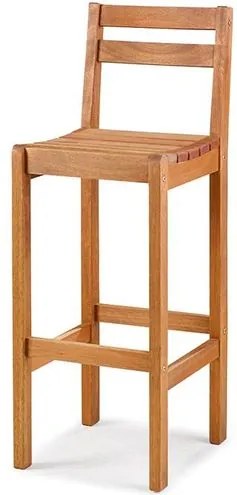 Banqueta Alta Pequi Ripada Stain Jatoba 106cm - 60423 Sun House