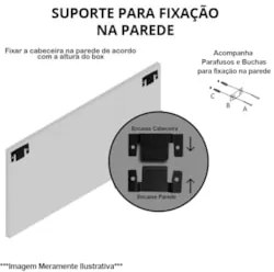 Cabeceira Cama Box Solteiro 90cm Safira Sintético Bege Z51 - Mpozenato