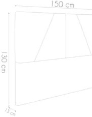 Cama Casal com Cabeceira 145cm Pés Metálicos Elisa S05 Linho Preto - M