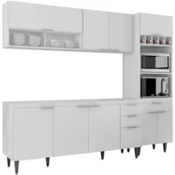 Armário de Cozinha CP02 Para Pia 180cm Pérola Z34 Branco - Mpozenat
