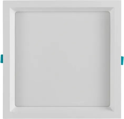Plafon Led Embutir Branco Quadrado 22w 120&amp;#xB0; 3000k Deep