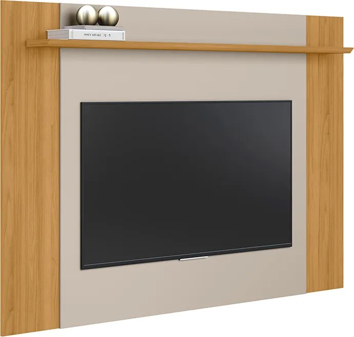 Painel Extensível Tremonti TV até 55 Polegadas Prateleira Tauari/Off White G77 - Gran Belo