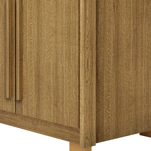 Guarda Roupa Dubai Majestic 6 Portas e 3 Gavetas Nature - Vila Rica Móveis