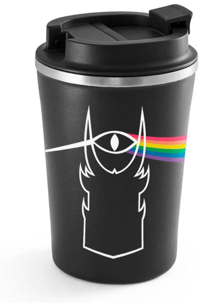 Copo Térmica Chá Café e Cerveja 470ml Olho de Sauro Prisma Cores - Preto