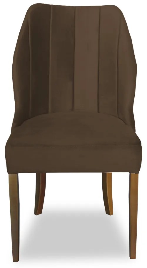 Kit 6 Cadeiras De Jantar Safira Suede Marrom