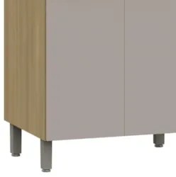 Paneleiro de Cozinha 4 Portas 70cm Mirella Freijó/Cinammon L01 - Mpoze