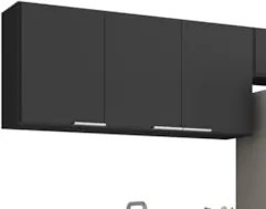 Armário de Cozinha CP03 Com Pia 120cm Pérola Z34 Preto      - Mpozenat