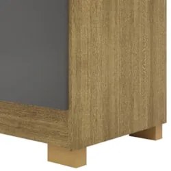 Guarda Roupa Casal 218cm 6 Portas Elegance Nature/Alasca - Vila Rica