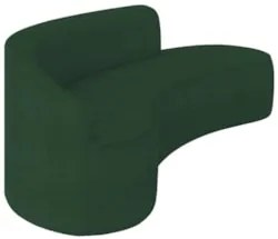 Sofá 4 Lugares Para Sala 220cm Orgânico Wendi Boucle Verde I01 - Mpoz