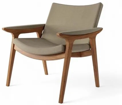 Poltrona Vicosa Estrutura Champagne Tecido Bege - 76972 Sun House