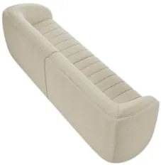 Sofá Living Decorativo 3 Lugares 252cm Meris Z32 Boucle Cru - Mpozenat
