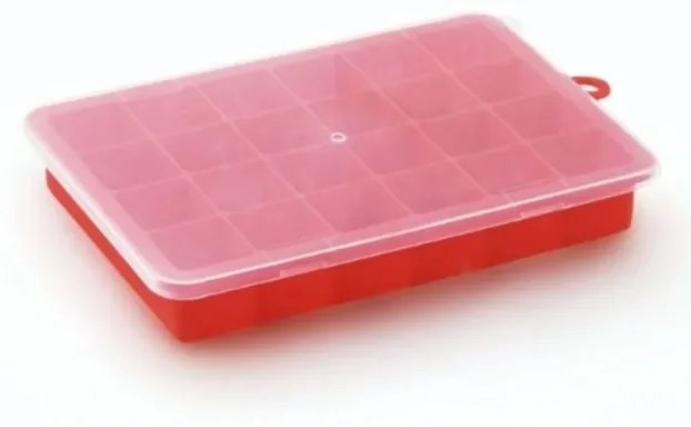Forma de Gelo com Tampa 24 Cubos